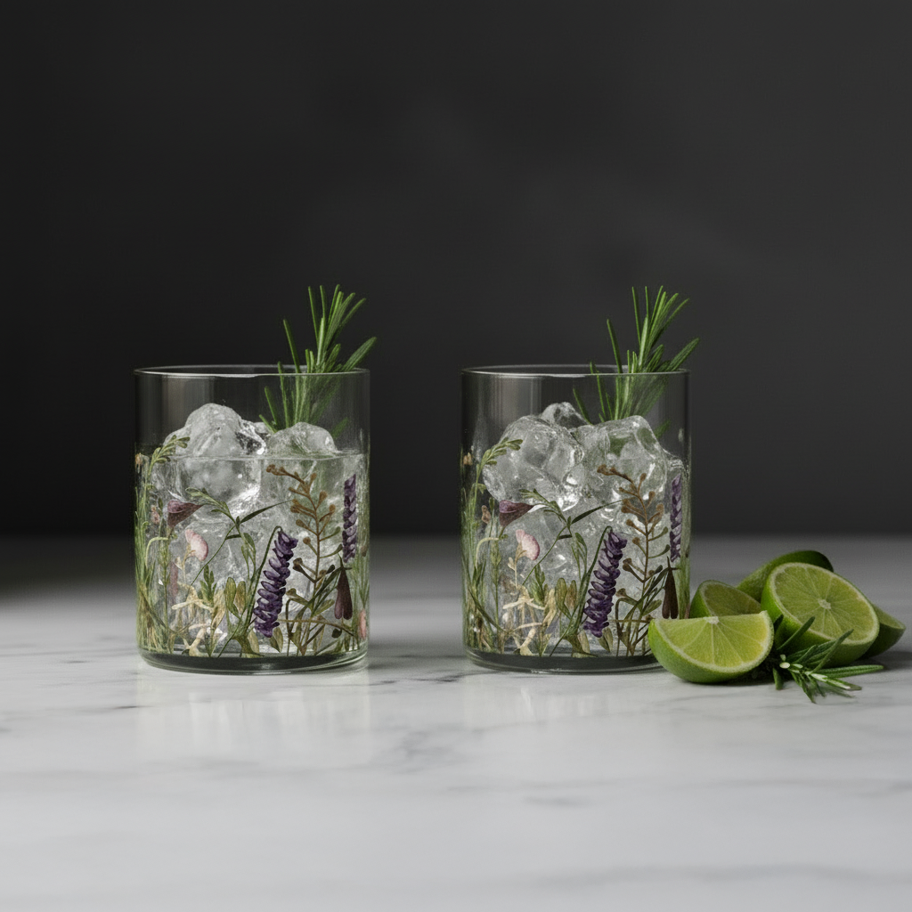 NEW Wildflower Old Fashioned Single Glass
