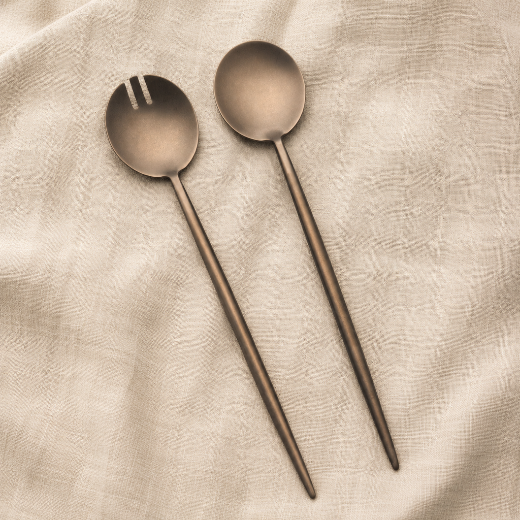 NEW Otto Salad Servers Antique Bronze  - Pre order for November