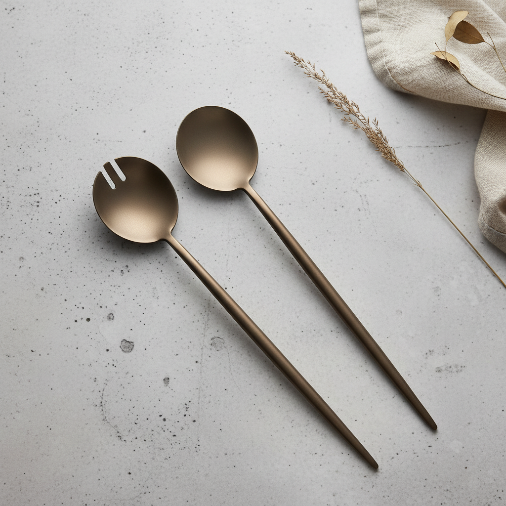 NEW Otto Salad Servers Antique Bronze  - Pre order for November