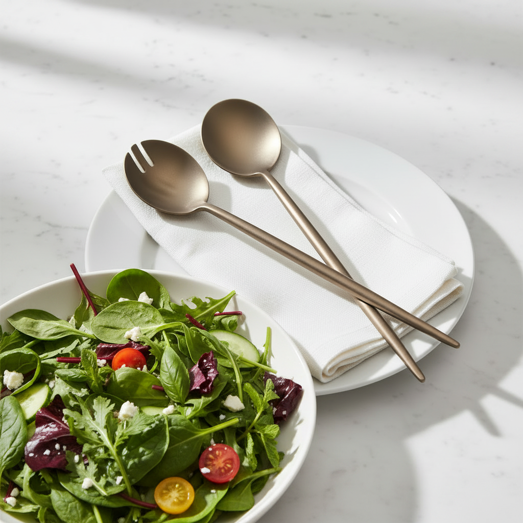 NEW Otto Salad Servers Antique Bronze  - Pre order for November