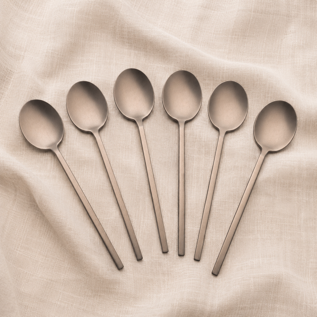 NEW Otto Dessert Spoon Set of 6 Antique Bronze - Pre order for November
