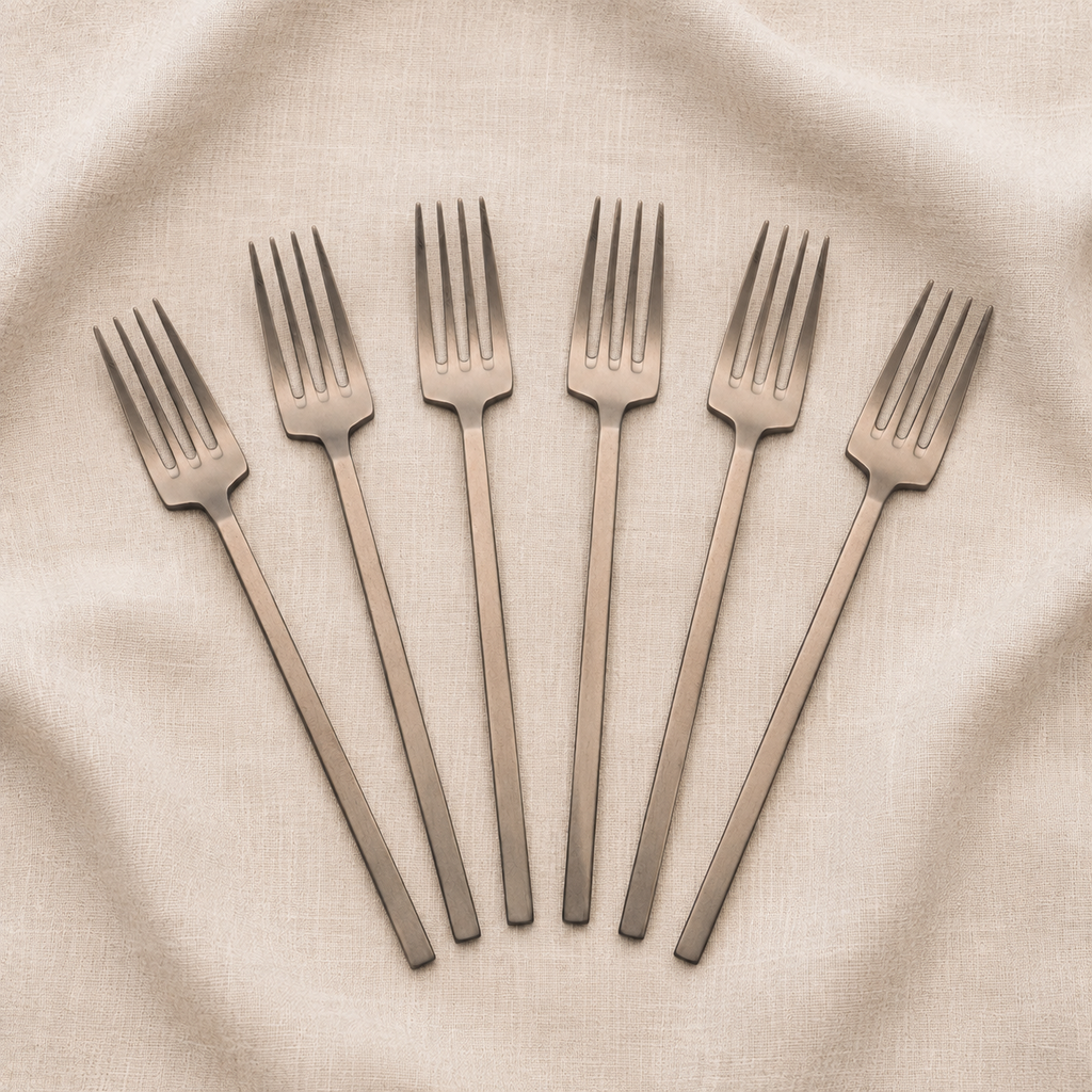 NEW Otto Dessert Fork Set of 6 Antique Bronze  - Pre order for November
