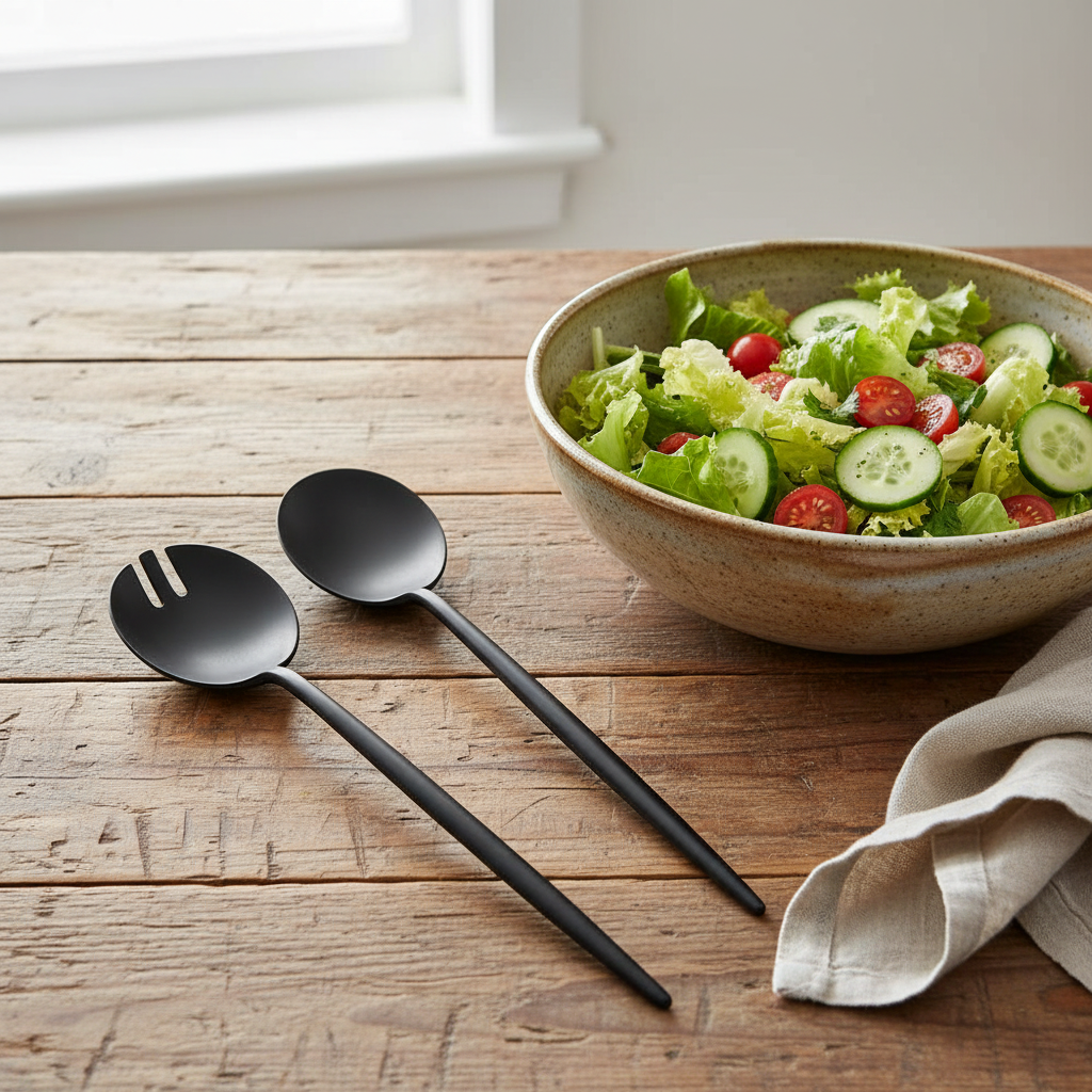 NEW Otto Salad Servers Vintage Black  - Pre order for November